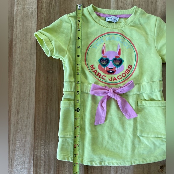 Marc Jacobs Lime Yellow Mascot Dress, size 4y - Picture 11 of 12